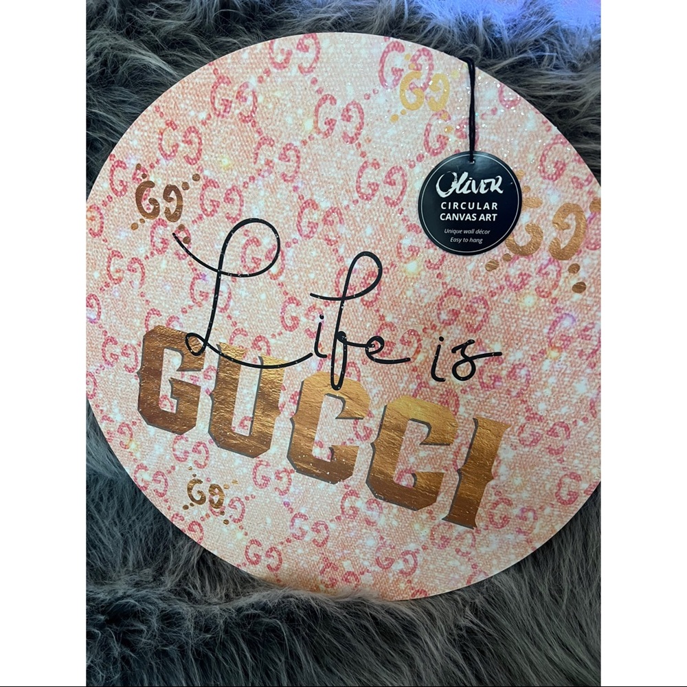 COPY - Oliver Gal Canvas Wall Decor Pink designer luxury